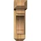 Ekena Millwork Merced Craftsman Rough Sawn Bracket w/ Offset Brace, Western Red Cedar, 6"W x 20"D x 20"H BKT0604X20X20MRC04RWR - alternate 3